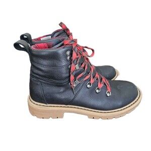 Toms Summit Combat Style Boot Lace Up Chunky Heel Womens Size 7.5 Hiking Boots